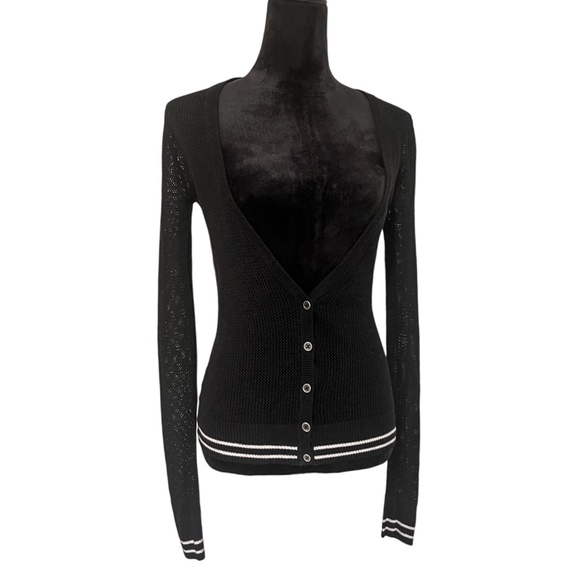 ✨Free With Purchase ✨ Mesh-Knit Long Cardigan - Picture 1 of 4